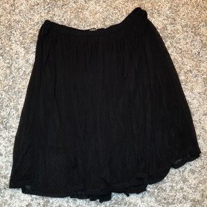 Black polka dot size 2 torrid skirt
